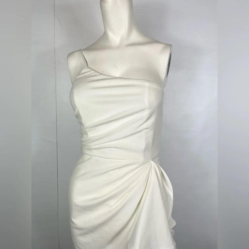 Lulus White One Shoulder Dress - Picture 5 of 7